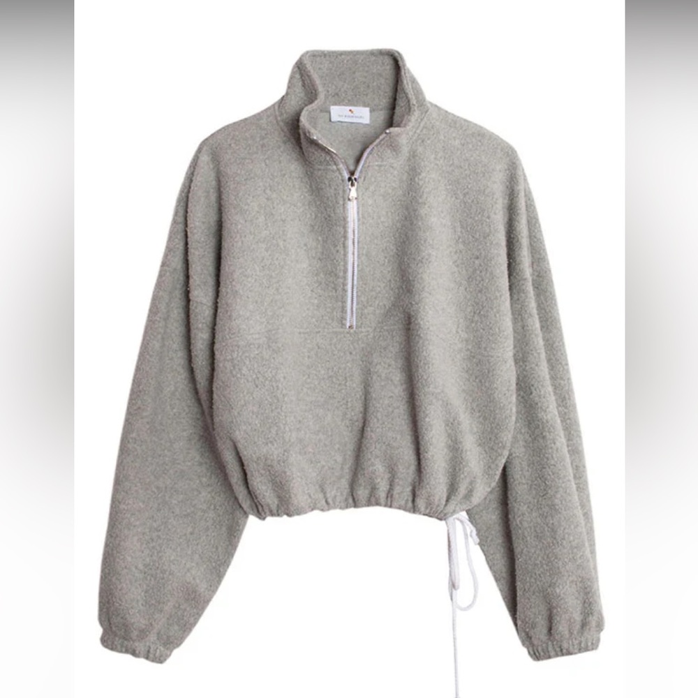 GIL RODRIGUEZ | Diana Sherpa Half Zip in Heather Grey